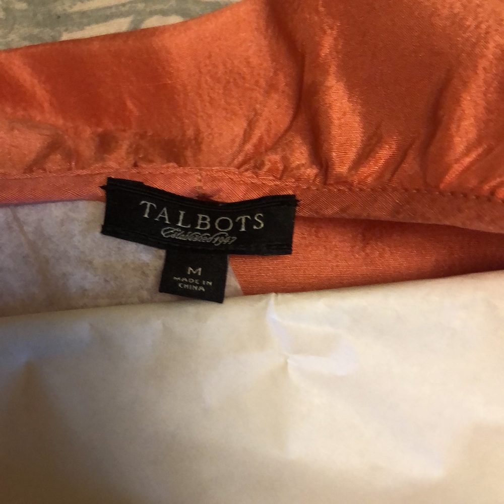 Talbots 3/4 sleeve 100% silk blouse m - Picture 3 of 4